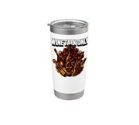 Wine Tasting Wine Talk Only Vineyard Enthusiast Graphic Vaso térmico de acero inoxidable de doble pared