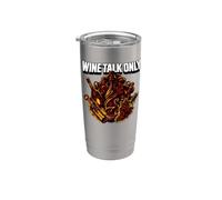 Wine Tasting Wine Talk Only Vineyard Enthusiast Graphic Vaso térmico de acero inoxidable de doble pared