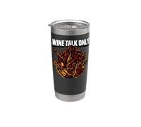 Wine Tasting Wine Talk Only Vineyard Enthusiast Graphic Vaso térmico de acero inoxidable de doble pared