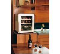WINECOOLER RETRO - Vinoteca Eléctrica De Estilo Retro Para 12, 24, 45 O 76 Botellas Blanco Roto