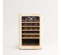 WINECOOLER RETRO - Vinoteca Eléctrica De Estilo Retro Para 12, 24, 45 O 76 Botellas Blanco Roto