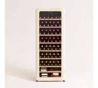 CREATE / WINECOOLER Retro XXL/Vinoteca eléctrica de 76 Botellas Blanco Roto/Diseño Retro, Temperatura Regulable, 208L, Botellas 75cl, Eco Friendly, 61x43x152,4 cm