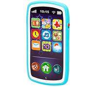 Teléfono móvil bebés, Juguete teléfono, móvil con sonidos, melodías y luces, + 6 meses, juguetes primera infancia, juguetes bebés, móvil bebés, WINFUN