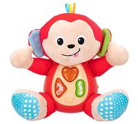 winfun 46507 - Peluche Mono Interactivo con luz y Sonido, Peluches educativos para bebés, Monito Canta y Aprende, A Partir de 3 Meses, Pilas Incluidas, Juguetes y Regalos Primera Infancia