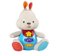 winfun 85179 Peluche para bebés que habla y luces de colores, Idioma Español, Conejo