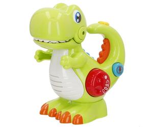winfun- Dinosaurio Juguete eléctrico, Color Verde (47856)