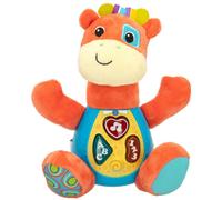 winfun 85177 Peluche para bebés que habla y luces de colores, Idioma Español, Jirafa