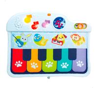 Winfun - Piano para bebés, con sonido y melodías, de tela, 3 modos de juego, juguetes para bebés, luz, incluye pilas, a partir de 0 meses