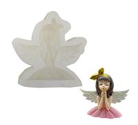 Wing Angel Princess Cake Mold Fondant Cake Food Grade Silicone Mould Baking Tools Sugar Chocolate Fondant Wing Angel Princess Silicone Molds