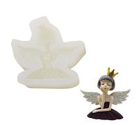Wing Angel Princess Cake Mold Fondant Cake Food Grade Silicone Mould Baking Tools Sugar Chocolate Fondant Wing Angel Princess Silicone Molds