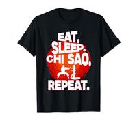 Wing Chun Artes Marciales Mixtas Eat Sleep Chi Sao Camiseta