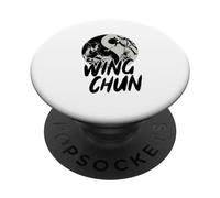 Wing Chun Entrenamiento Luchador Entrenamiento Artes Marciales PopSockets PopGrip Adhesivo