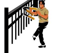 Wing Chun - Equipo de entrenamiento de madera con tres brazos, herramienta portátil de artes marciales para práctica de perforación y entrenamiento de barandilla