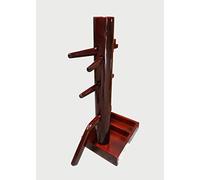 Wing Chun Wooden Dummy Base Open (Red Wine)