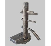 Wing Chun Wooden Dummy with Base and Chest with Lid (03 Gray Ash Color)