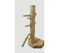 Wing Chun Wooden Dummy with Base and Chest with Lid (05 Rustik)