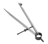 Wing Parting Line Compass, Brújula de dibujo de acero al carbono con dispositivo fijado por lápiz, herramienta de torneado de artesanía ligera para mecanizado de piezas de metal, artesanía de cuero