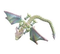 Winged Dragon Collectible, Articulated Dragons Toy, Flexible Dragons Figure with Poseable Limbs, Model Figure with Realistic Texture, Fantasy Creature Display, Articulated Winged Dragon for Table Use