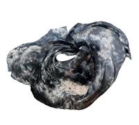 Winged Sirenny Velo Seda Danza del Vientre Tie-Dye, Velo Colores Mezclados Tribal Fluido Práctica y Espectáculo 2.7m x 1.1m, Borde Enrollado a Mano, Incluye Bolsa Transporte, Dualidad