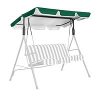 WingFly Columpio de Jardín Balancin de Jardín, Mecedora Hamaca Terraza Techo Toldo Balcón 2 y 3 Plazas, Columpio Jardín Tipo Balancín Toldo, 210 x 145 cm (Verde)