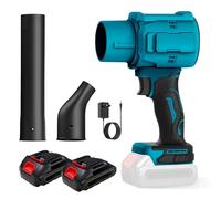 WingFly Mini soplador de hojas con batería turbo con 2 baterías de 2000 mAh y cargador, 30 m/s, 45000 rpm, pequeño soplador de polvo para limpieza de la casa, soplador de hojas, coche, jardín, esquina