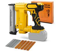 WingFly Pistola de clavos recargable compatible con Dewalt 18 V, 20 V, clavadora profesional con 1000 clavos, grapadora eléctrica para proyectos de bricolaje en muebles, carpintería (sin batería)