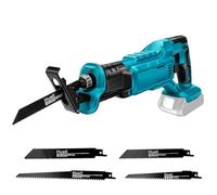 WingFly Sierra Sable Inalámbrica para Makita 18 V Batería, Sierra Alternativa Profesional con 4 Hojas de Sierra, 2800 rpm, Sierra Recíproca Eléctrica con Velocidad Variable