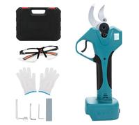 WingFly Tijeras de Podar Eléctricas, Compatibles con Baterías Makita 18 V, Motor sin Escobillas, Diámetro Máximo de Corte de 30 mm, para Macizos de Flores, Jardines, Ramas (Azul)