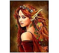 Wingkin Kit de punto de cruz bordado hada zorro DIY cross stitch estampado costura patrón de bordado Imágenes regalo 11CT Lienzo preimpreso(40 * 50cm)
