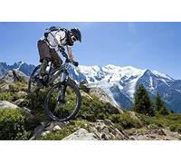 Wingkin Kit estampados de punto de cruz bicicleta de montaña deportiva 11CT lona preimpresa patrón de costura cruzada para costura kits de inicio de bordado para principiantes(40×50cm)