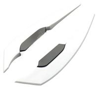 Winglet De Motocicleta para Forza MT 07 Alerones Laterales Motocicleta Pegatinas Deflectores Viento(White)