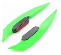 Winglet De Motocicleta para Suzuki para Ducati Alerón Aerodinámico Motocicleta Pegatinas Laterales Decoración Estilo Exterior(Green)
