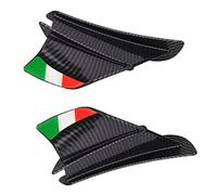 Winglet - Kit de alerón aerodinámico para motocicleta, ala de fijación de flujo de viento, para S1000RR V4 -10R R1, negro mate