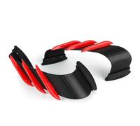 Winglets Aerodinámicos Carenado Delantero para Suzuki para Gsx-R600/750/1000/125 para Gsx-250r para Gsxs1000f Spoilers Laterales Kit Alas Dinámicas Decorativas Moto Carenado(Rojo)