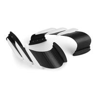 Winglets Aerodinámicos Carenado Delantero para Suzuki para Gsx-R600/750/1000/125 para Gsx-250r para Gsxs1000f Spoilers Laterales Kit Alas Dinámicas Decorativas Motocicleta Alerones Decoración(Blanco)