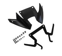 Winglets Alerón Aerodinámico Extensión Cono Nariz Y Guardabarros Delantero para Motocicleta para CB500 para Hornet CB 500 2024-2025(Negro)