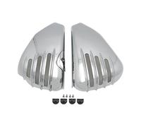 Winglets Alerón Aerodinámico para 2003-2022 para Sportster XL 1200 883 para Forty-Eight XL883 XL1200 Motocicleta Cubiertas Carenado Lateral Batería(Chrome(14-22))