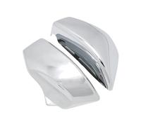 Winglets Alerón Aerodinámico para VTX 1800 para VTX1800 R/S/N/F/T 2002-2009 Accesorios Motocicleta ABS Cubiertas Laterales Carenado Batería Izquierda Y Derecha(Cromo)
