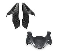 Winglets Alerón Aerodinámico para Z650 Z 650 2017 2018 2019 Z-650, Cubierta Superior Faro Delantero, Protector Lateral Motocicleta, Carenado(Carbon Look-1 Set)