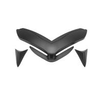 Winglets Alerón Aerodinámico para Z900 Z900 2017 2018 2019 Carenado Delantero Alas Aerodinámicas Extensor Cubierta Extensión Cono Nariz Delantera(Negro)