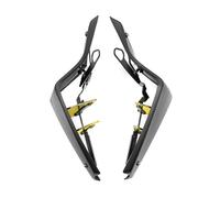 Winglets Alerón Delantero Motocicleta Alerones Laterales Aerodinámicos Sport Downforce Naked para MT-09 para MT09 SP para MT 09 2021-2023 Accesorios para Motocicletas(Matt-Black-Yellow)