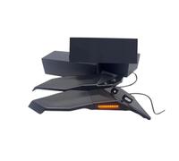Winglets Alerón Delantero Motocicleta Espejo Retrovisor Lateral con Luz De Señal Giro Carbono para Motocicleta para CFMOTO 450 SR 450SR(Negro Mate)