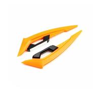 Winglets Alerón Delantero Motocicleta Juego 2 Alerones Aerodinámicos Delanteros para Motocicleta Fijos con Pegatinas Decorativas Adhesivas.(Naranja)