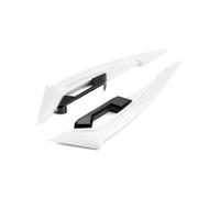 Winglets Alerón Delantero Motocicleta Juego 2 Alerones Aerodinámicos Delanteros para Motocicleta Fijos con Pegatinas Decorativas Adhesivas.(Blanco)