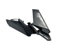 Winglets Alerón Delantero Motocicleta para CBR650R CBR500R 2018 2019 2020 2021 2022 2023 Espejos Retrovisores Modificados ala Viento Lateral Espejo Retrovisor.(Fibra de Carbon)