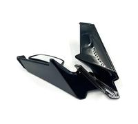 Winglets Alerón Delantero Motocicleta para para Ninja 400 para Ninja 500 para Ninja 650 Espejos Retrovisores Motocicleta Wind Wing Espejo Giratorio Ajustable(Bright Black)
