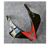 Winglets Carenado Superior Delantero Carenado Faro Panel Frontal para CBR600RR F5 para CBR600 RR 2007 2008 2009 2010 2011 2012 Spoiler(Black Red)