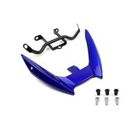Winglets de Carenado de Motocicleta Adecuado para MT-09, MT FZ 2014 2015 2016 Soporte de alerón de carenado Superior Delantero de Motocicleta(Blue)
