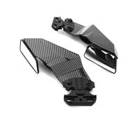 Winglets Espejo Retrovisor Giratorio Ajustable para Motocicleta para Aprilia para GPR250R para APR250 RS660 RS125 RS250, Alerón Lateral Alerón Aerodinámico(Carbon)