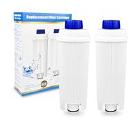 WinGluge 2 Piezas Filtro Cafetera, Compatible con Máquinas de Café Delonghi DLSC002, ECAM, ETAM, EC680, EC800Series, Filtros de Agua, para Optimiza la Calidad del Café y Previene la Cal